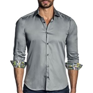 Jared Lang Gunmetal Grey Long Sleeve Shirt
